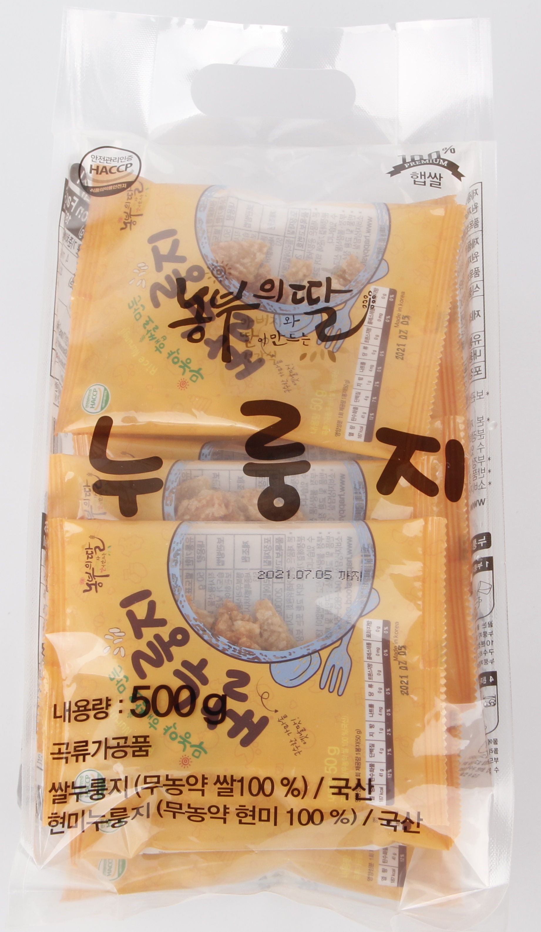 농부의 딸 쌀 누룽지 (50g*10봉)