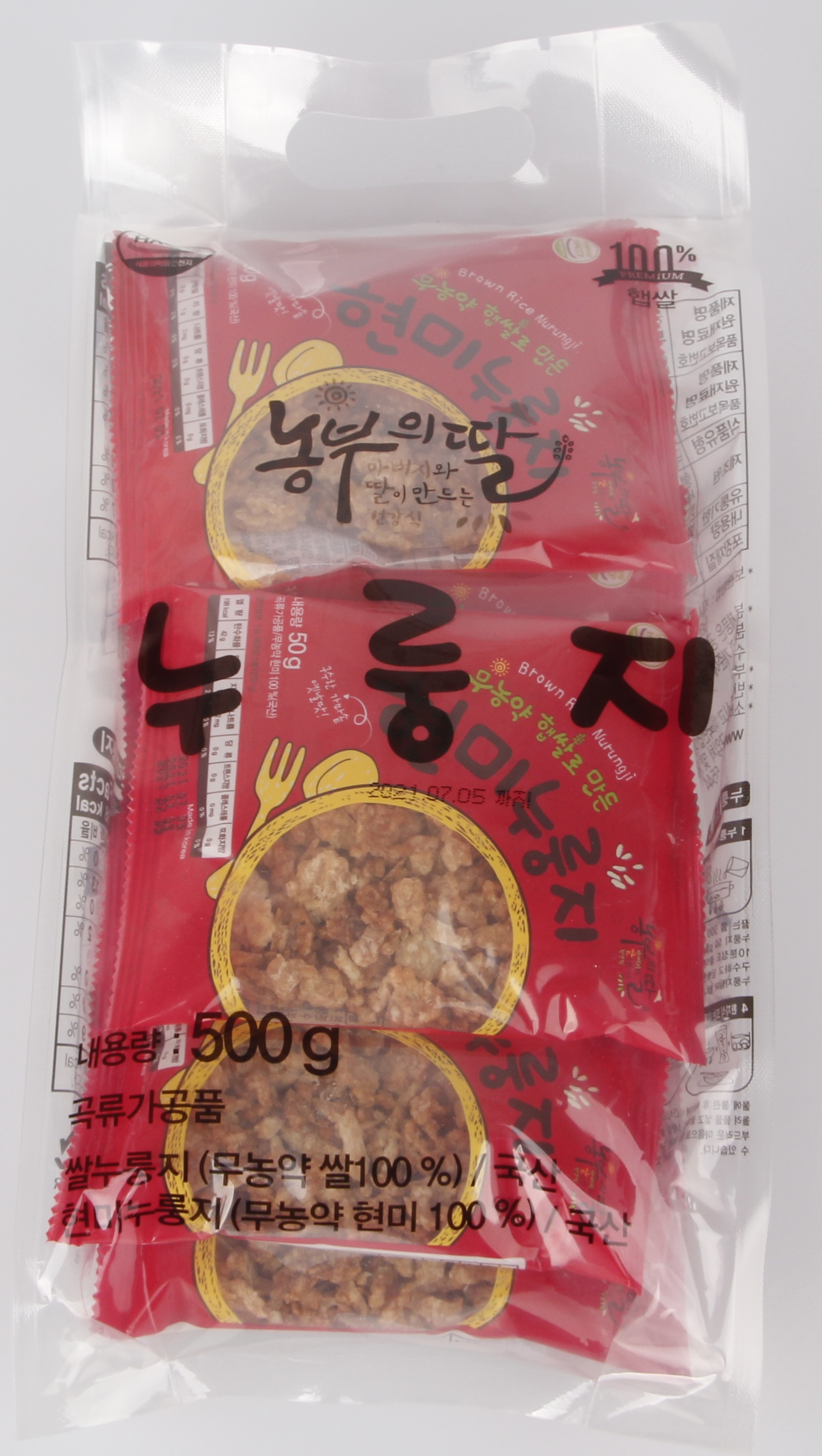 농부의딸 현미 누룽지 (50g*10봉)